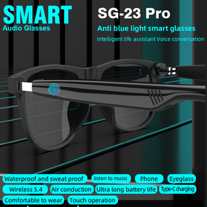 Gafas <span class=keywords><strong>de</strong></span> Sol Inteligentes SG-23 Pro con Protección Anti-luz Azul para Hombre y Mujer, Control Táctil, Música HIFI, Respuesta a Llamadas, Resistentes al Agua IPX-4, Gafas Inteligentes SG23PRO - Product Image 6