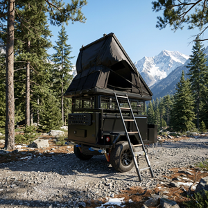 Remolque <span class=keywords><strong>de</strong></span> caravana RV moderno y duradero <span class=keywords><strong>de</strong></span> aluminio expandido, ligero, impermeable, para carretera, con peso <span class=keywords><strong>de</strong></span> lanza <span class=keywords><strong>de</strong></span> 97 kg, doble. - Product Image 4