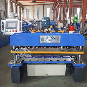 Petit pain trapézoïdal automatique à grande vitesse de feuille de toiture de l'Irak 1000 IBR formant la machine - Product Image 2