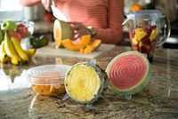 Couvre-aliments réutilisables en silicone extensible, couvercles souples en silicone pour bols, récipients, fruits, étanchéité anti-fuite pour le stockage en cuisine