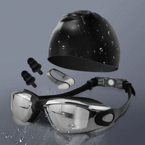 Gafas de Natación Profesionales Impermeables Antivaho Anti UV de Alta Penetración PVC Adulto Hombre Mujer Universal Marco Grande - Product Image 6