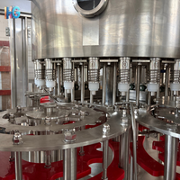 Machine de remplissage automatique d'eau en bouteille PET, équipement de remplissage de liquides industriel pour l'embouteillage de petite capacité