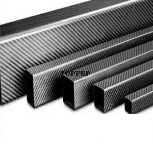 High <b>Strength</b> CFRP Pipes 3K Carbon Fiber Square Tubes - Product Image 4