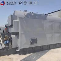 1ton 2ton 3ton 4ton 5ton 6ton 7ton 8ton 10ton 15ton 20ton Boiler Industri Otomatis Tekanan Rendah Horizontal untuk Batubara, Biomassa, dan Kayu