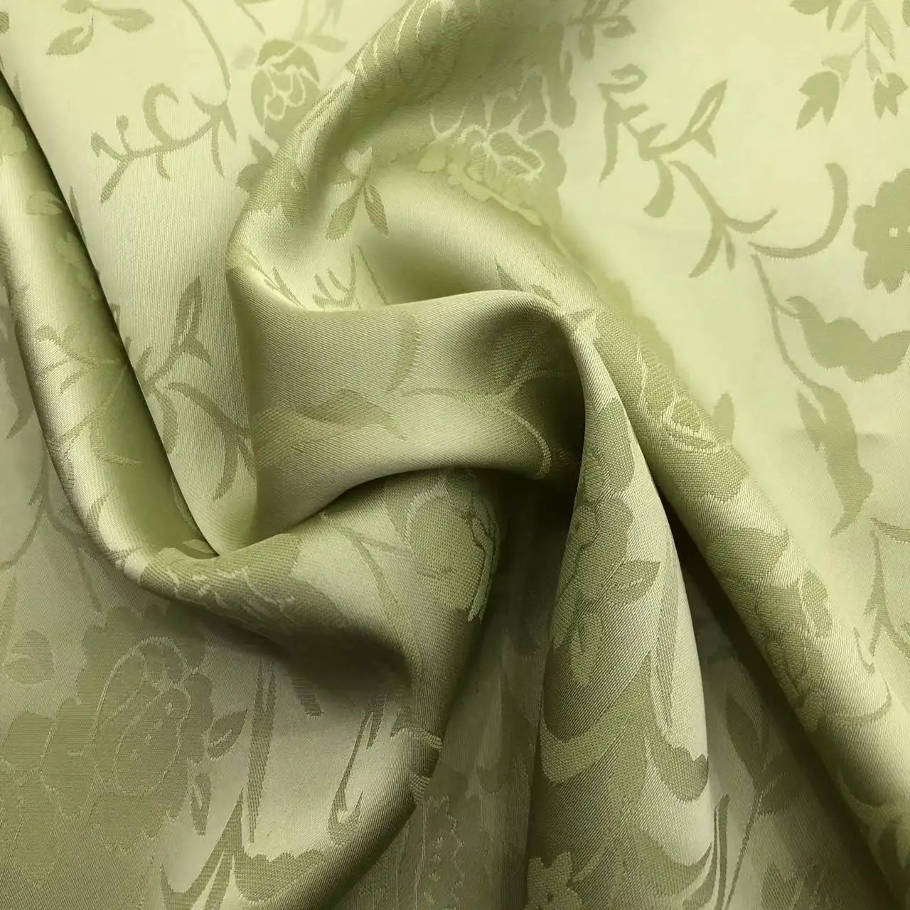 Hochwertiger Polyester-Jacquard-Seiden satin mit Blumenmuster für Mode/g/m² dehnbarer italienischer Seiden satin nach Maß