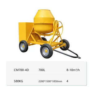 Chinesische Fabrik Tragbare Diesel-Mini-Betonmischpumpe 350L/700L Kleine Betonmischmaschine Hochleistungs-Betonmischer - Product Image 2