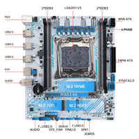 Placa Base X99 LGA 2011-3, Procesador Xeon E5 2680 V4, 32G DDR4 REG ECC RAM, M.2, Kit de Computadora de Escritorio, Nuevo Intel