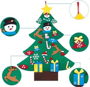 Felt <strong>Christmas</strong> <strong>Tree</strong> 3ft DIY <strong>Christmas</strong> Decorations <strong>Clearance</strong> With 26 PCS Ornaments Wall Decor for Kids Xmas Gifts Home Door - Product Image 6