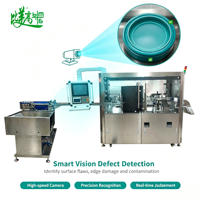 Inspecteur visuel de bouchons haute vitesse avec alimentation automatique, tri visuel et élimination des défauts pour les lignes de conditionnement de bouchons de boissons et de produits chimiques