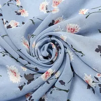 Voile respirant en mousseline de soie à motif floral, foulard hijab pour femmes musulmanes, longs hijabs islamiques, bandeaux, turbans, couvre-chefs