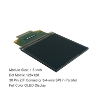 Layar Display Grafis Oled Penuh Warna, 1.5 Inci Oled 30 Pin 128*128 Panel OLED