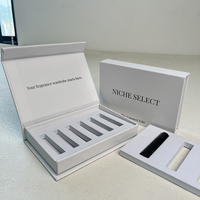 Boîte cadeau magnétique de luxe sur mesure, style livre, en carton rigide, avec plusieurs inserts en EVA