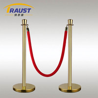 Vente en gros Traust Outdoor Queue Pole Barrier Post Stanchions Set Noir Acier inoxydable Foule Control Sign Stand Barrières de circulation