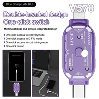 Alat Lanrui V587 DFU Tanpa Tombol Tanpa Bongkar Satu Klik Masuk Mode DFU Recovery Bootloader untuk Perbaikan Ponsel iPhone Samsung