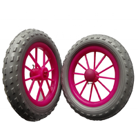 Roues de poussette en mousse EVA, plastique, 8 pouces
