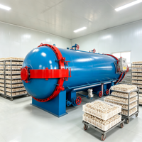 Stérilisateur à Champignons à Circulation d'Eau, Autoclave Horizontal Grande Capacité pour Ferme de Champignons Ostréens