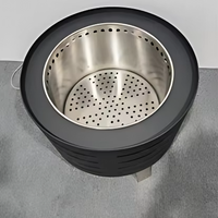 GENO Brasero Moderne Sans Fumée en Acier Inoxydable, Portable pour Camping et Barbecue en Extérieur