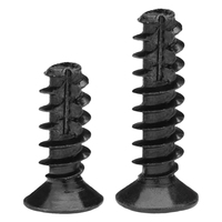 Lot de 10 vis à tête fraisée en acier inoxydable 304, plaqué zinc noir, M1.7 M2 M2.3 M2.6 M3 M3.5