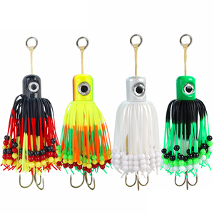 5 pièces 125mm 10g leurres de pêche poulpe souple pour gabarits mélange de couleurs jupes de poulpe lumineuses appâts de gabarits artificiels jupe de calmar poulpe  18