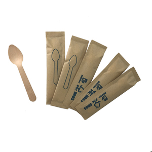Cuillères <span class=keywords><strong>en</strong></span> <span class=keywords><strong>bois</strong></span> de bouleau miniatures écologiques de 110 mm, biodégradables, compostables, jetables pour desserts et camping - Product Image 3