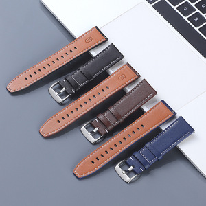Correa de <span class=keywords><strong>Reloj</strong></span> Inteligente de Cuero Genuino Retro, Suave, para <span class=keywords><strong>Reloj</strong></span> Universal con Hebilla de Pin, Venta Caliente en Ali Baba y <span class=keywords><strong>AliExpress</strong></span> - Product Image 2