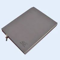 Carnet de notes et agenda A5 en cuir PU rigide avec logo personnalisé et reliure cousue - Vente en gros de carnets de notes personnalisés