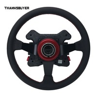 Volant de course en cuir Factory Simagic Racing Simulator Neo X-330R X-350W X-310G avec anneau rouge classique