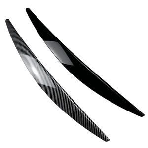 Skoda Octavia Mk3 Headlight Eyebrow Sticker Piano Black Carbon Fiber Texture Adhesive Body Decal 2015 2017 - Product Image 5