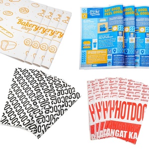 Giấy chống dầu tùy chỉnh để in thực phẩm, giấy không thấm mỡ bánh hamburger hai mặt Cmyk phân hủy sinh học - Product Image 3