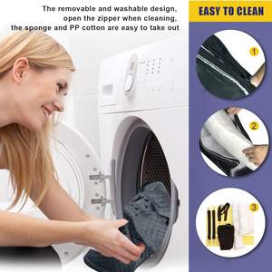 Asiento elevador plegable de alta calidad para perros JW PET, asiento de coche para mascotas con almohadilla de protección de seguridad duradera y cómoda para asiento trasero de coche - Product Image 5