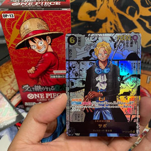 <span class=keywords><strong>Carte</strong></span> <span class=keywords><strong>da</strong></span> Gioco Originali One Piece Luffy OP13 Edizione Giapponese, Collezione TCG, Tema 3 Fratelli Successione Will Poker - Product Image 4