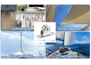 Nhỏ im lặng thép không gỉ Heavy Duty cố định ròng rọc Khối Ngành công nghiệp nặng sử dụng tường/trần núi - Product Image 6