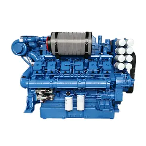 Originele 12 cilinder watergekoelde 1120kw 1500rpm Yuchai dieselmotor YC12VTD1680-D30 voor generatorsets