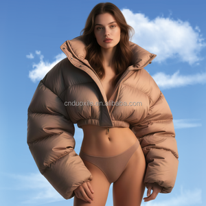 Custom Luxury Short 800FP Quilted Puffer Outdoor High Quality <strong>Softshell</strong> Winter Personalized <strong>Women</strong> Jacket Lady Down <strong>Women's</strong> <strong>Coats</strong> - Product Image 3