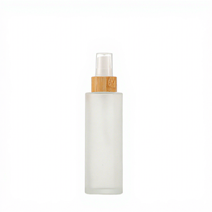 Botella de Vidrio para Perfume con Atomizador Fino de 20/30/50/100 ml, Tapa de Bambú, Frasco de Vidrio para Crema Facial y Capilar, Personalizable - Product Image 5