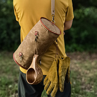 Sac à dos d'escalade en toile et cuir Chuanyeren - Capacité 30L - Randonnée, camping, alpinisme, escalade sur roche, survie en plein air