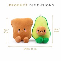 Ensemble de jouets alimentaires en peluche magnétique Velboa