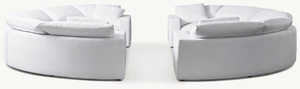 Đồ nội thất phòng khách Vòng ghế gỗ khung vải bọc ghế mềm trong nhà đám mây Modular sofa - Product Image 3