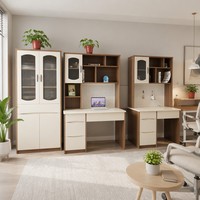 Bureau de maison et de bureau moderne, durable, peu encombrant, multifonctionnel, en MDF peint avec plateau en verre, couleur personnalisable, vente en gros