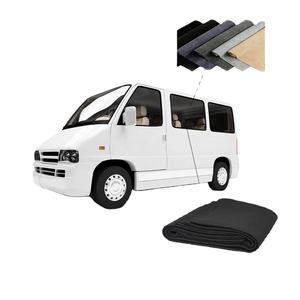 Fieltro de terciopelo de alta calidad 80 ~ 1050gsm logotipo personalizado 4 vías alfombra elástica Auto forro rollo de tela para <span class=keywords><strong>Camper</strong></span> - Product Image 1