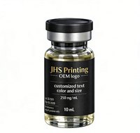 Étiquettes autocollantes en vinyle holographique pour flacons de 3 ml, 5 ml, 10 ml, étiquettes d'emballage cosmétique pour peptides