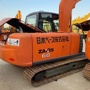 Excavatrice sur chenilles ZAXIS 60 d'occasion avec boîte de vitesses PLC, moteur Hitachi et pompe, 6 tonnes, pour la construction et les travaux de terrassement - Product Image 4