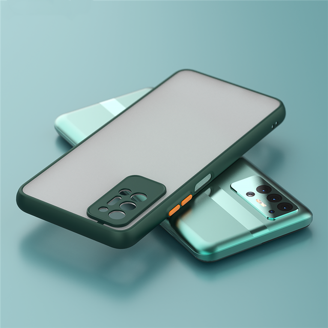 For Tecno Pova 5 4 3 2 Smoke Hard Phone case Frosted Matte Back Soft Frame Cell Phone Cover for Tecno Camon 20 19 Spark 10 9