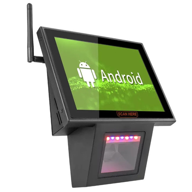 T100 8inch Touch Screen Wall Mounted Self-service Kiosk Android Windows Price Checker Barcode Scanner for Supermarket