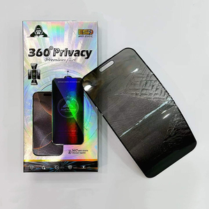 อุปกรณ์ป้องกันหน้าจอกระจกเทมเปอร์ป้องกันลายนิ้วมือสำหรับ <span class=keywords><strong>iPhone</strong></span> 12 MINI 5.4/12 6.1/12 Pro 6.1/12 6.1เพื่อความเป็นส่วนตัวป้องกันการสอดแนม - Product Image 3