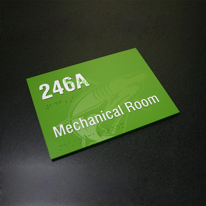 Targa adesiva YIYAO scuola ada room targhe in acrilico <span class=keywords><strong>braille</strong></span> porta targa - Product Image 1