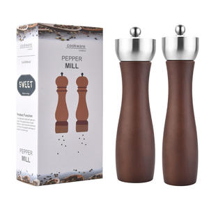 Moulin à poivre en gros, moulin à sel et à poivre en bois de chêne miniature artisanal - Product Image 2