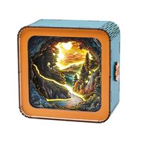 TSINYE LED Puzzles modernes en bois Veilleuse 3D DIY Crafts pour adultes Puzzles en bois 3D Veilleuse pour famille et amis