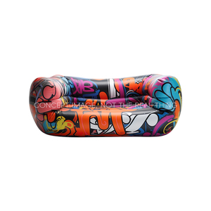 Sofá Inflable Personalizado con Estampado <span class=keywords><strong>de</strong></span> Grafiti, Sofá <span class=keywords><strong>de</strong></span> Aire Plegable y Resistente, Impermeable, para Festivales <span class=keywords><strong>de</strong></span> Música y <span class=keywords><strong>Playa</strong></span> - Product Image 2