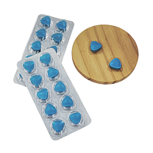 อาหารเสริมสุขภาพ ยาเม็ดรูปสามเหลี่ยมสีน้ำเงิน สำหรับผู้ชาย เสริมพลังและสมรรถภาพทางเพศ รับผลิตสูตรเฉพาะ OEM - Product Image 1